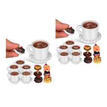 2Sets Realistische Nep Miniaturen Keramiek Hars Voor Decoratie