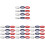 48Pièces Bracelets Patriotiques En Silicone Réutilisables Multicolores 1
