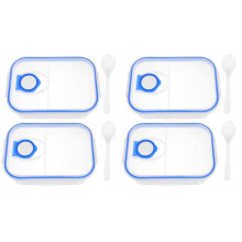 4Pièces Boîtes À Lunch Bento PP Portable Pour Usage