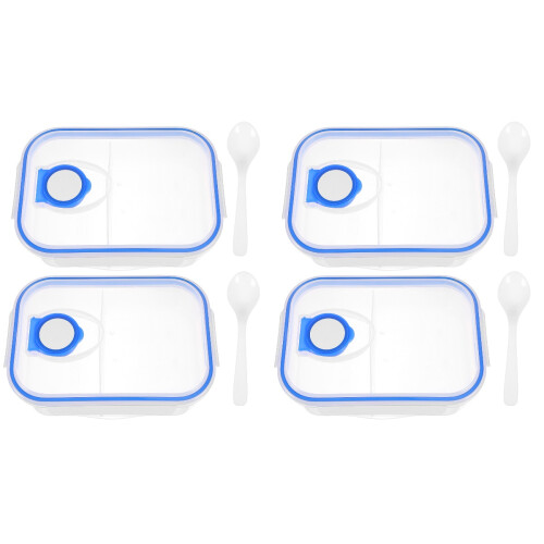 4Pièces Boîtes À Lunch Bento PP Portable Pour Usage