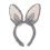 Grey Plush Bunny Ear Headband Comfortable Easter Cosplay Headwear 1
