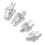 20Pièces Accessoires Argent Leviers Performants 1
