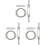 3Sets Silver Stainless Steel Scaffold Wire Fastener Set for Ladder Use 1
