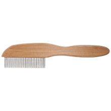 Démêlant Animal Ergonomique Bois Acier Multi-Usage