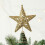 Glittered Metal Christmas Tree Star Topper 1 Pack 1