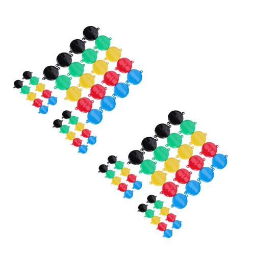 80Pièces Bouchons Fer Solides Pour Fûts Huile Étanches Multicolores