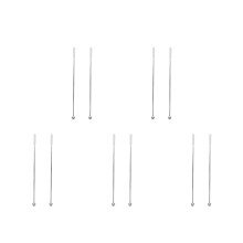 10Pcs Stainless Steel Cocktail and Coffee Stir Sticks Reusable Silver