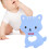 Cartoon Cat Silicone Teether, Pink 4