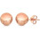 Rose Gold Stud Earrings with Butterfly Backings 1
