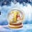 Yellow Crystal Acrylic Alphabet Ornament 1