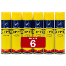 6PCS Genuine Clipper Gas 300ml Refill Pack