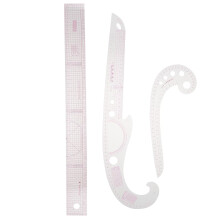 3-delige set metrische Franse curve linialen, naaigereedschap voor kleermakers en ontwerpers.