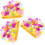 3 stk. blomsterdekk til dame – store badehetter i stoff 1