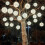 Solar Hanging Tree Ball Light – 20cm Warm Beige Glow 1