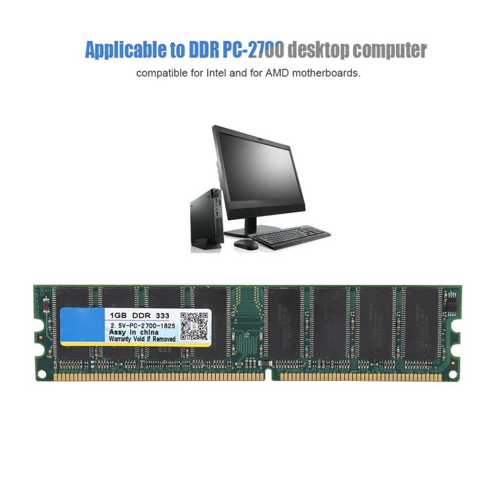 Desktop 1Gb Ddr 333Mhz Memory 184Pin Pc2700 7790334714706