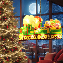 Christmas Window Hanging Lights, Battery Powered,
