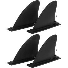 4 piezas de aletas de repuesto para kayak inflable y tabla de paddle surf, 4,5 pulgadas, timón de cola desmontable, estabilizador, aleta central SUP