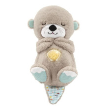 Fisher-Price - My Goodnight Cuddles Otter - Musikaalinen ja valaiseva vauvan yövalopehmolelu - Varhaisoppimislelu - Syntymästä alk
