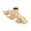G3/4 Brass 4 Way Garden Hose Splitter 1