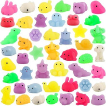 Squishy-lelut - Kawaii - 50 palaa - Myrkytöntä kumia - Söpöjä eläimiä - Stressiä lievittävät