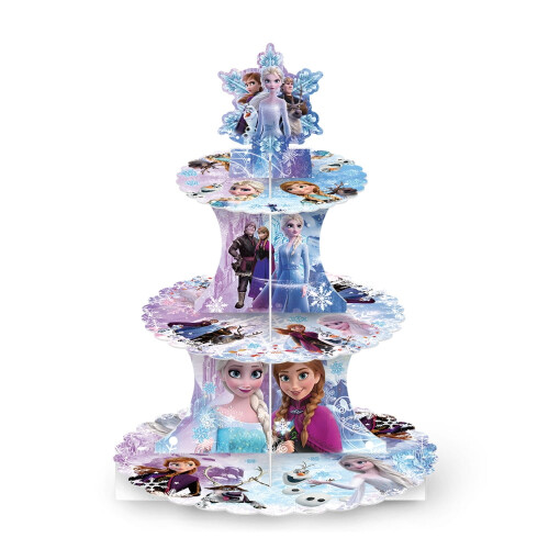 Frozen Themed Cupcake Stand Cardboard 3-Tier