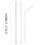 White Flexible Plastic Straws 8.26 inch 100-Pack 4