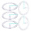Mini Protractor Round Ruler 5 pcs 3