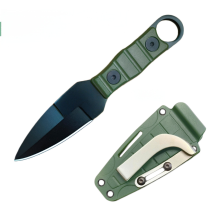 Fixed Blade Bushcraft Knife Full Tang 420HC Stainless Steel with Secure Sheath for Camping Survival