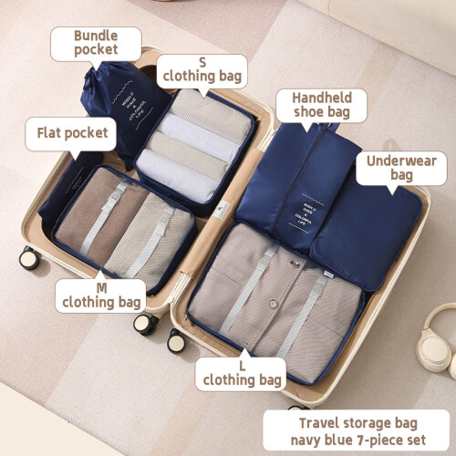 Travel Organizer Set with Compartments for Efficient Packing 1