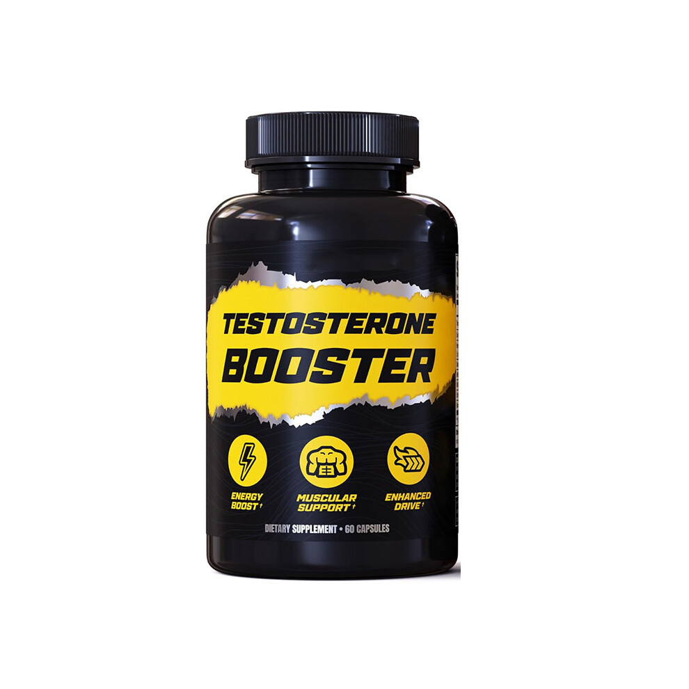 (1PC) Testosterone Booster for Men - Supports Energy, Muscle Growth & Vitality, 60 Capsules