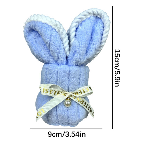 Blue Bunny Fleece Towel Easter Gift 50x25 cm 1