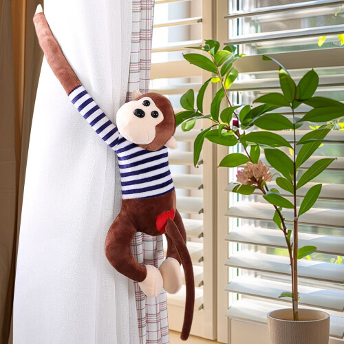 Hanging Monkey Plush Toy Brown 50 cm