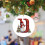 Kerst sneeuwpop hanger acryl26-letter 2
