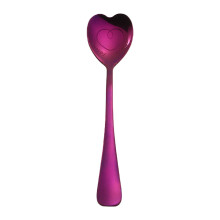 1/2/3/4PCS Valentine's Day Love Themed Serving Spoon Stainless Steel Spoons, Heart & Love Shaped, Coffee & Dessert Spoons, Multicolor Dessert Spoon