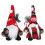 2pcs Christmas Gnome Decorations Stuffed Dwarf Ornaments Xmas Tabletop Decor 1
