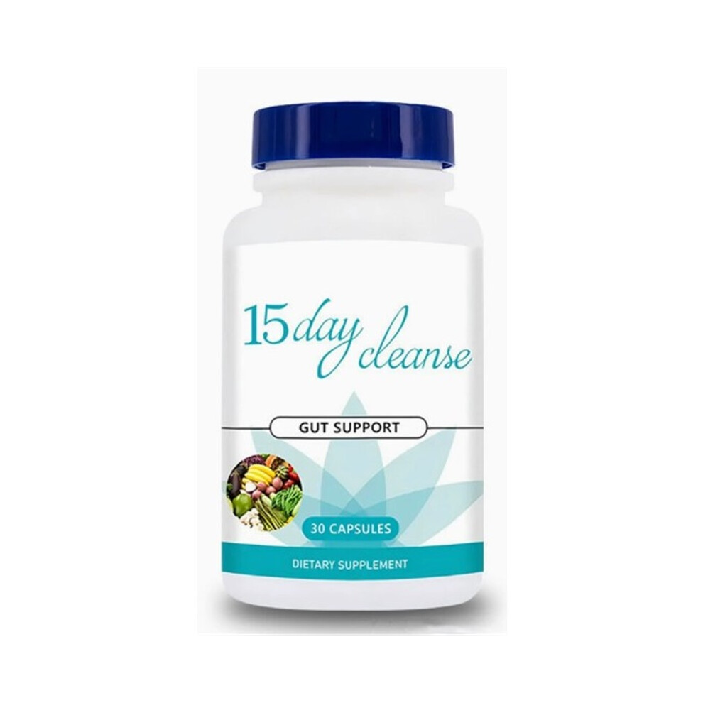 (2PCS) 15 Day Cleanse Gut Support Supplement, 30 Capsules - Gentle Detox & Digestive Support