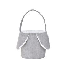 Easter Baskets, Easter Bunny Basket Egg Buckets for Egg Hunt Game,Easter Party Gifts,Gray