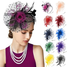 Chapeau bibi pour femme, idéal pour un goûter, un derby, un mariage ou un carnaval.