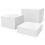 Acrylic Food Display Riser White 3 pcs 1