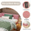 (4ft6 Double, Pink) Double Bed Frame With LED+USB 6