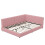 (4ft6 Double, Pink) Double Bed Frame With LED+USB 9