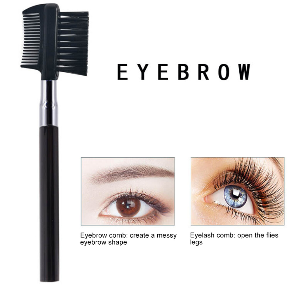 5 Pcs Compact Eyebrow Brush and Lash Comb