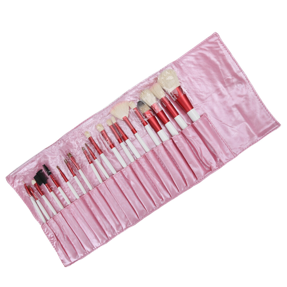 Pink Deluxe 20Pc Makeup Brush Kit