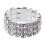 Wedding Ring Elastic Stretch Ring with Crystal Inlay 1