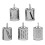 Vegetable Chopper Manual Rotary Grater 8