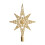 Décoration de sapin étoile dorée 4D à paillettes 2
