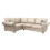 Furniture 786 Oakland Suede Leather 1c2 Corner Sofa Marble 1
