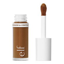 e.l.f. Camo Liquid Bronzer & Contour, Silky Pigmented Formula, Long-Lasting Glow for A Sun-Kissed, Sculpted Finish, Vegan & Cruelty-Free, 5 Medium