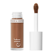 e.l.f. Camo Liquid Bronzer & Contour, Silky Pigmented Formula, Long-Lasting Glow for A Sun-Kissed, Sculpted Finish, Vegan&Cruelty-Free, 5.5 Medium/Tan