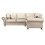 Furniture 786 Oakland Suede Leather 2c1 Corner Sofa Marble 2